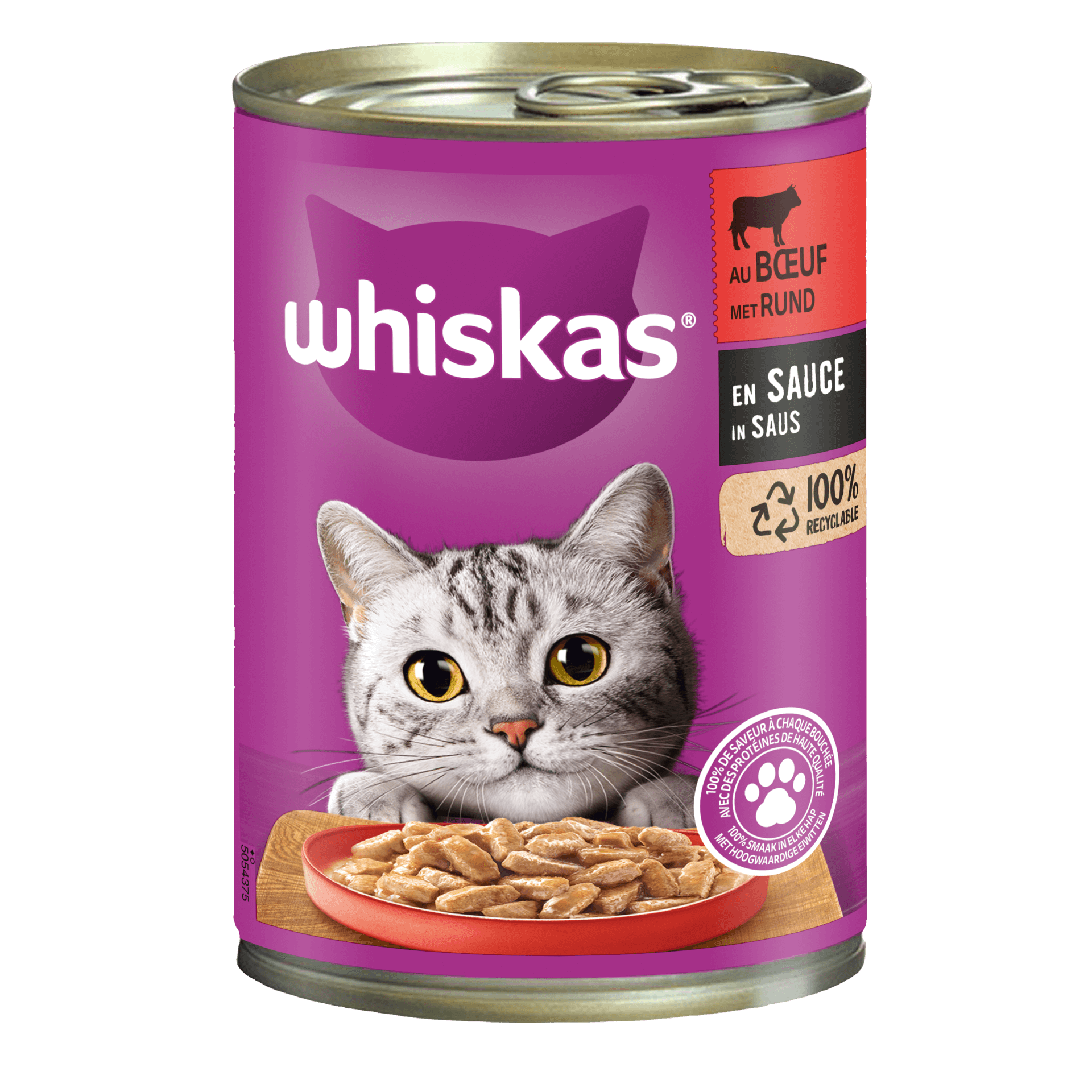 WHISKAS® Blik Rund in Saus 400g