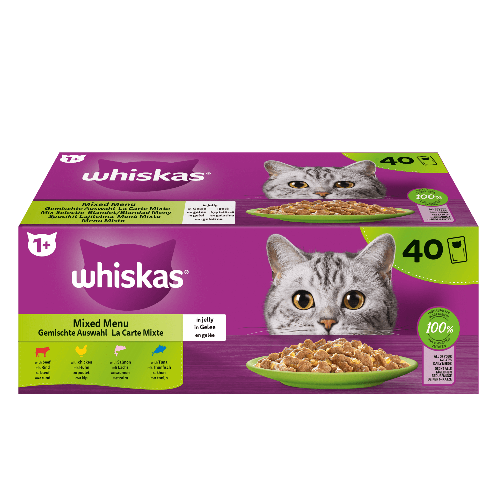 WHISKAS® Temptations met Kip en Kaas 60g