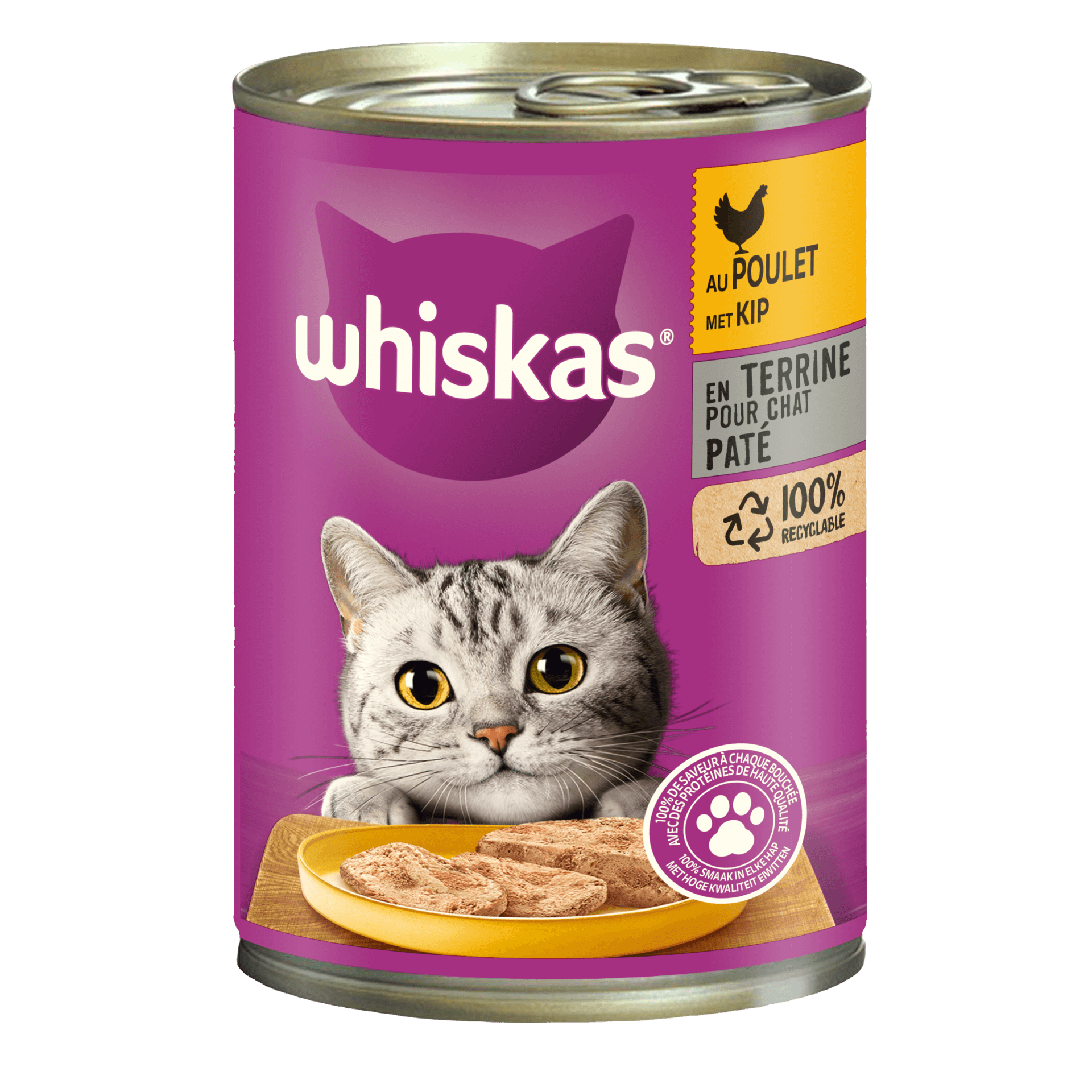 WHISKAS® Boîte Terrine au Poulet 400g
