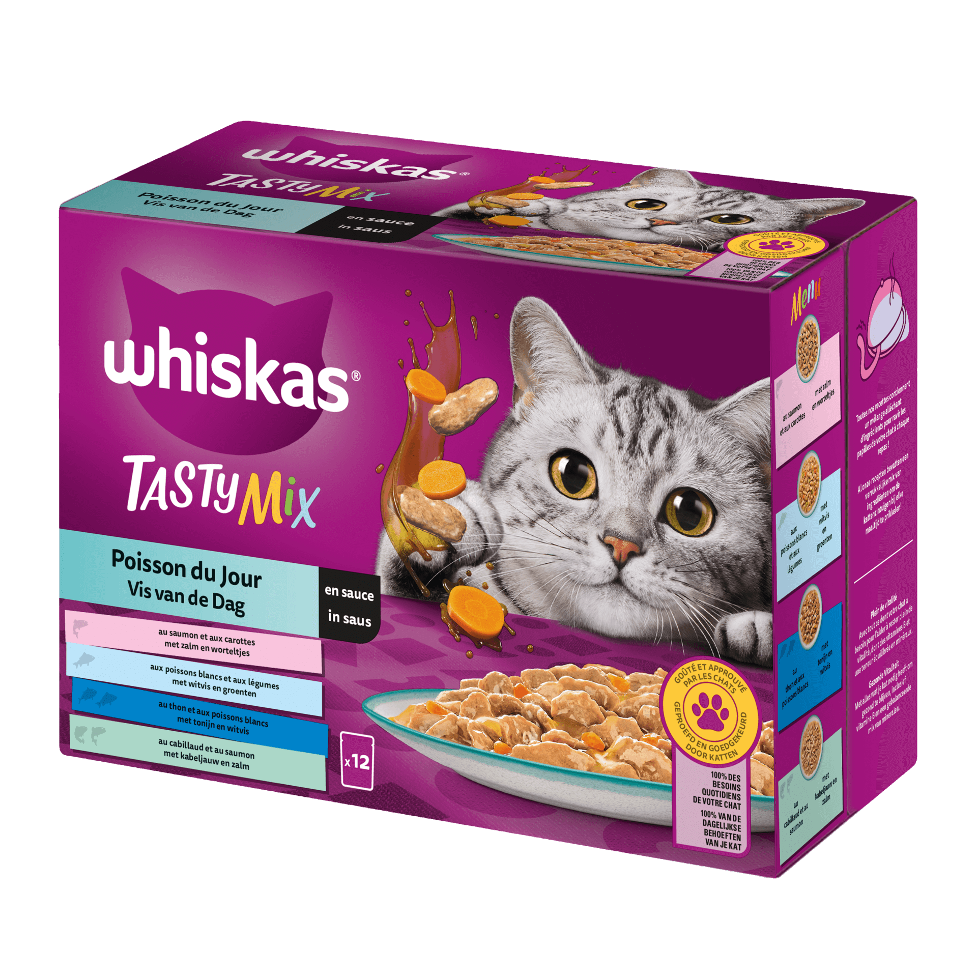 WHISKAS® Sachets Fraîcheur Tasty Mix Poisson 