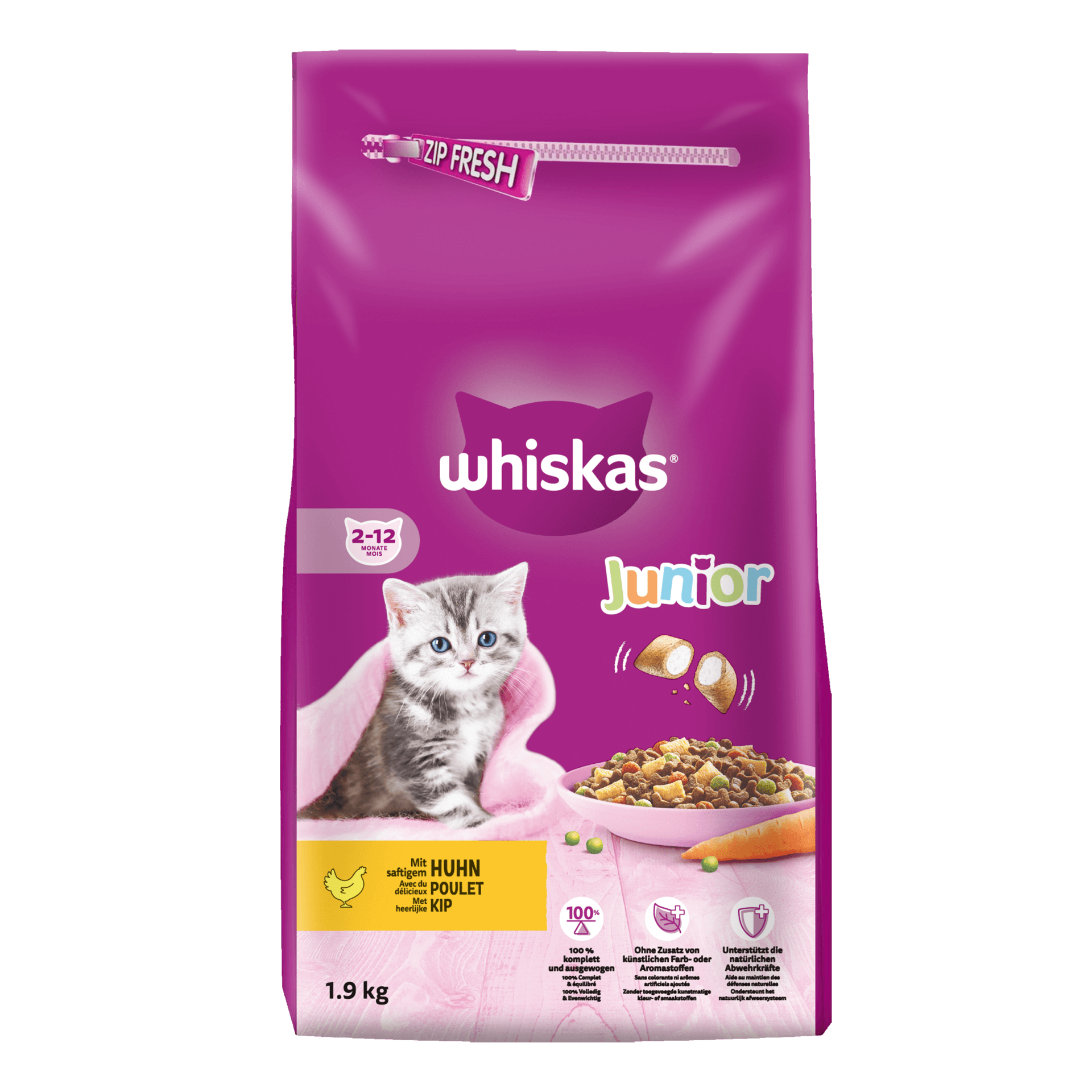 Droog Junior met Kip 1,9kg