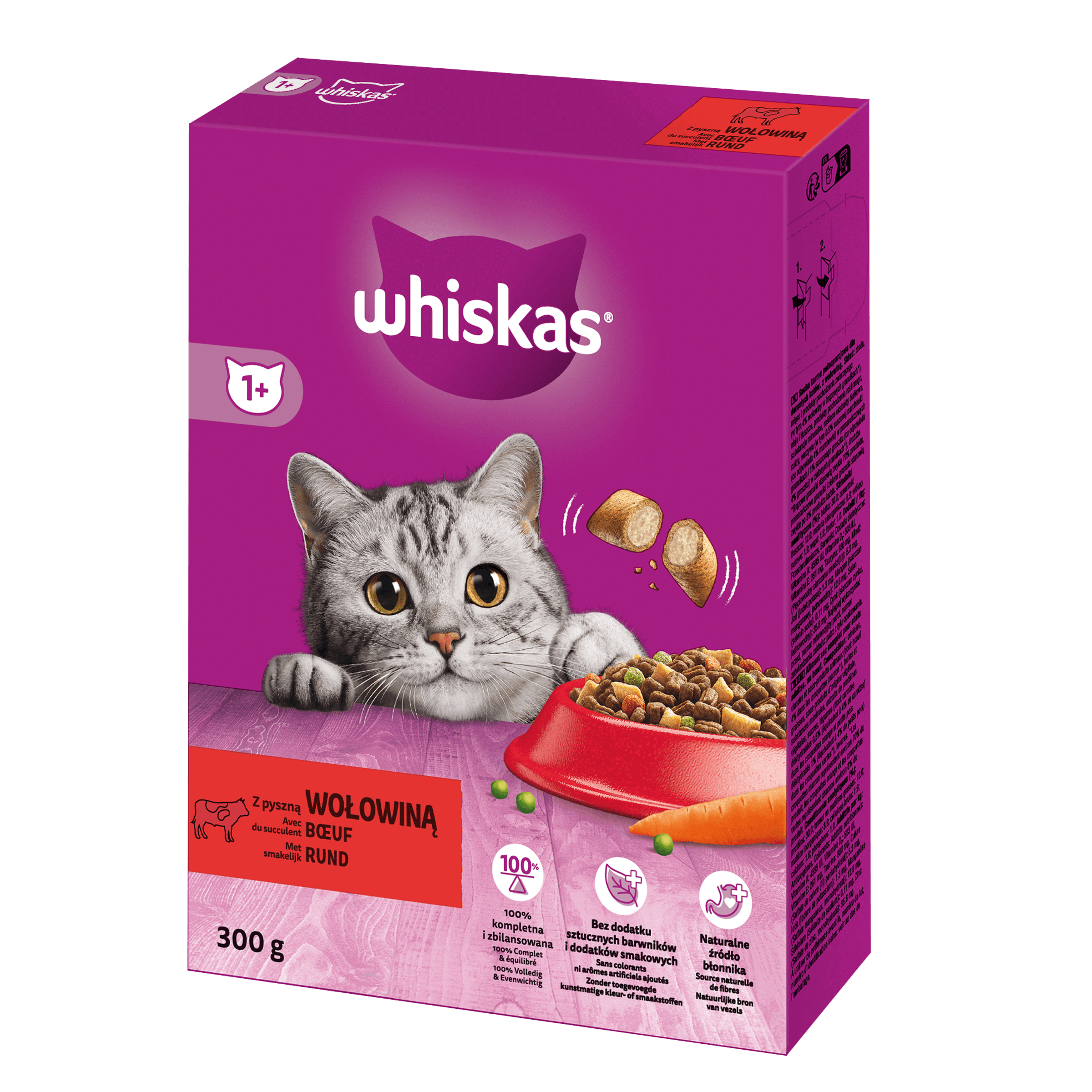 WHISKAS® Sec au Boeuf 300g